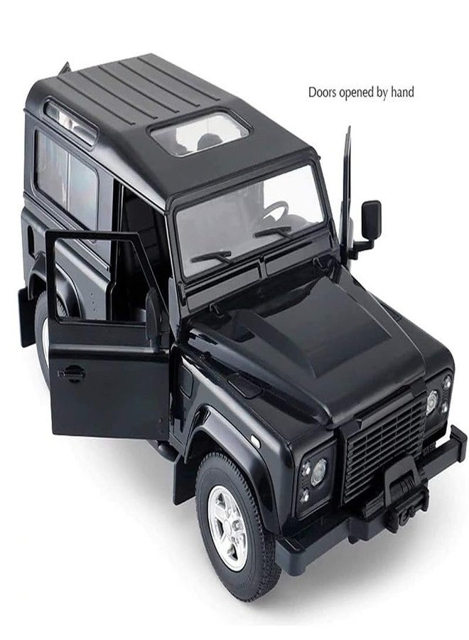 AHBHT Kids Model 1:32 Defender Die Cast Metal Car Pull Back Action Opening Doors with Realistic Engine Sound Lights Toy Car Gift for Boys - Black - Image 5